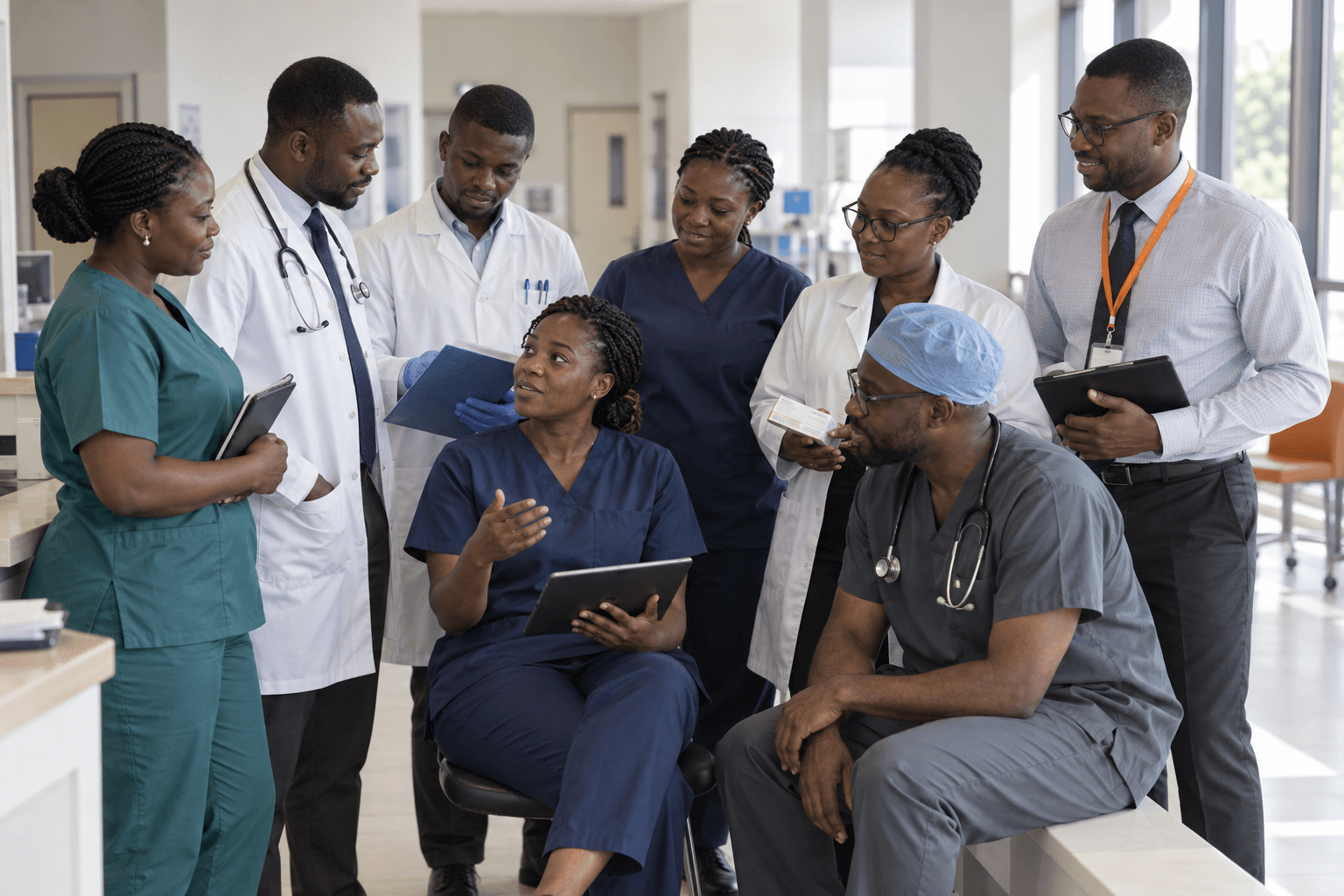 A multidisciplinary team of Nigerian hospital professionals
