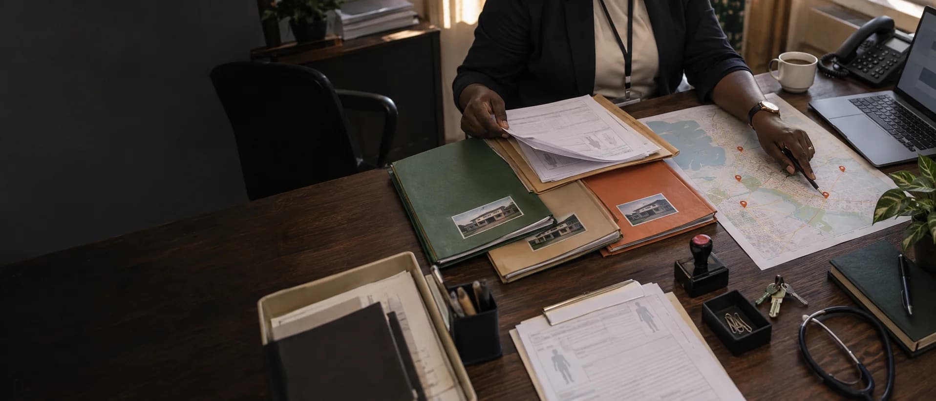 A Nigerian hospital administrator coordinating records across locations